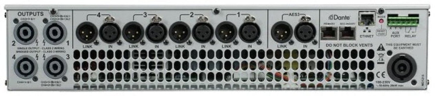 EAW 2050000 UXA4406 1500-Watt per Channel 4-Channel Professional Amplifier