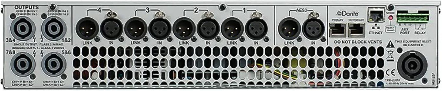 EAW 2050002 UXA4810 1250-Watt per Channel 8-Channel Professional Amplifier