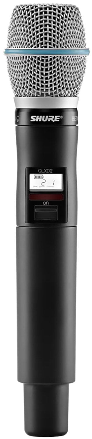 Shure QLXD2/B87A Handheld Transmitter w/ Beta 87A Capsule, G50 Band
