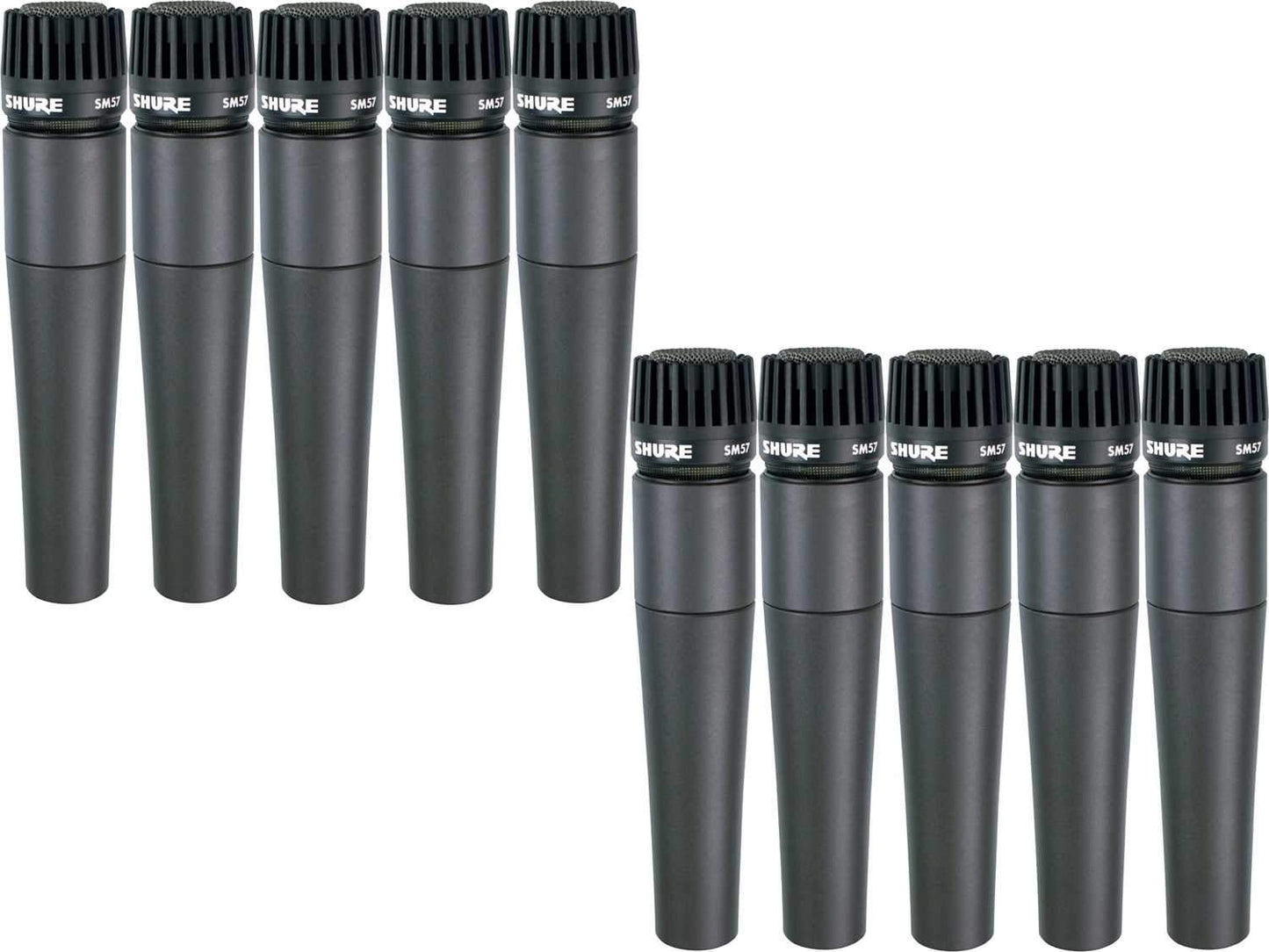 Shure SM57 Cardioid Dynamic Instrument Mic 10-Pack