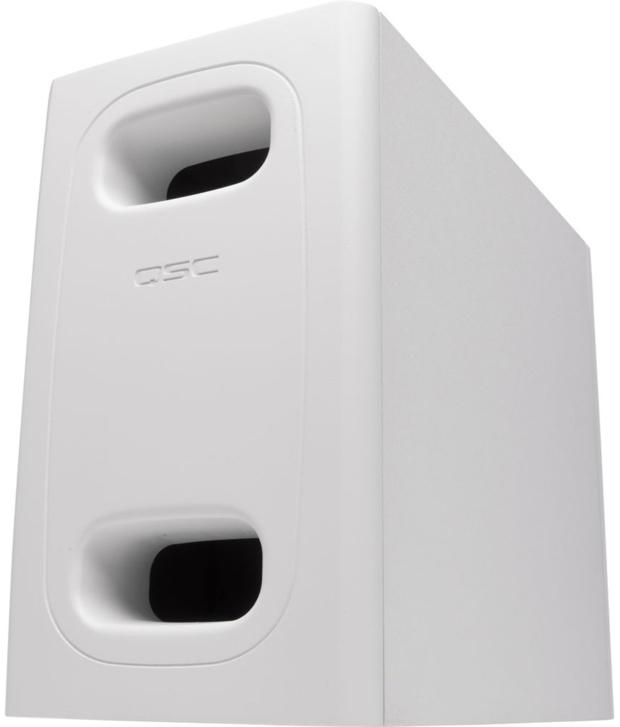 Q-SYS AD-S.SUB-WH 6.5-inch Dual Voice-Coil Surface Subwoofer for 4 Satellite Speakers - White