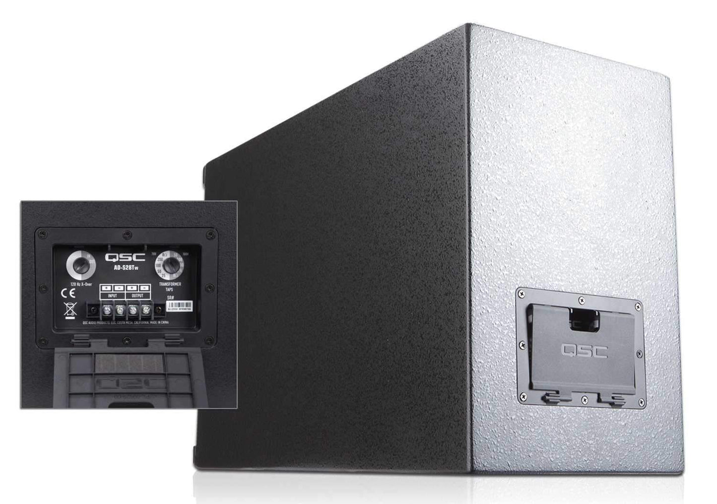 QSC AD-S28T-W Dual 8" Suface Mount Subwoofer Black