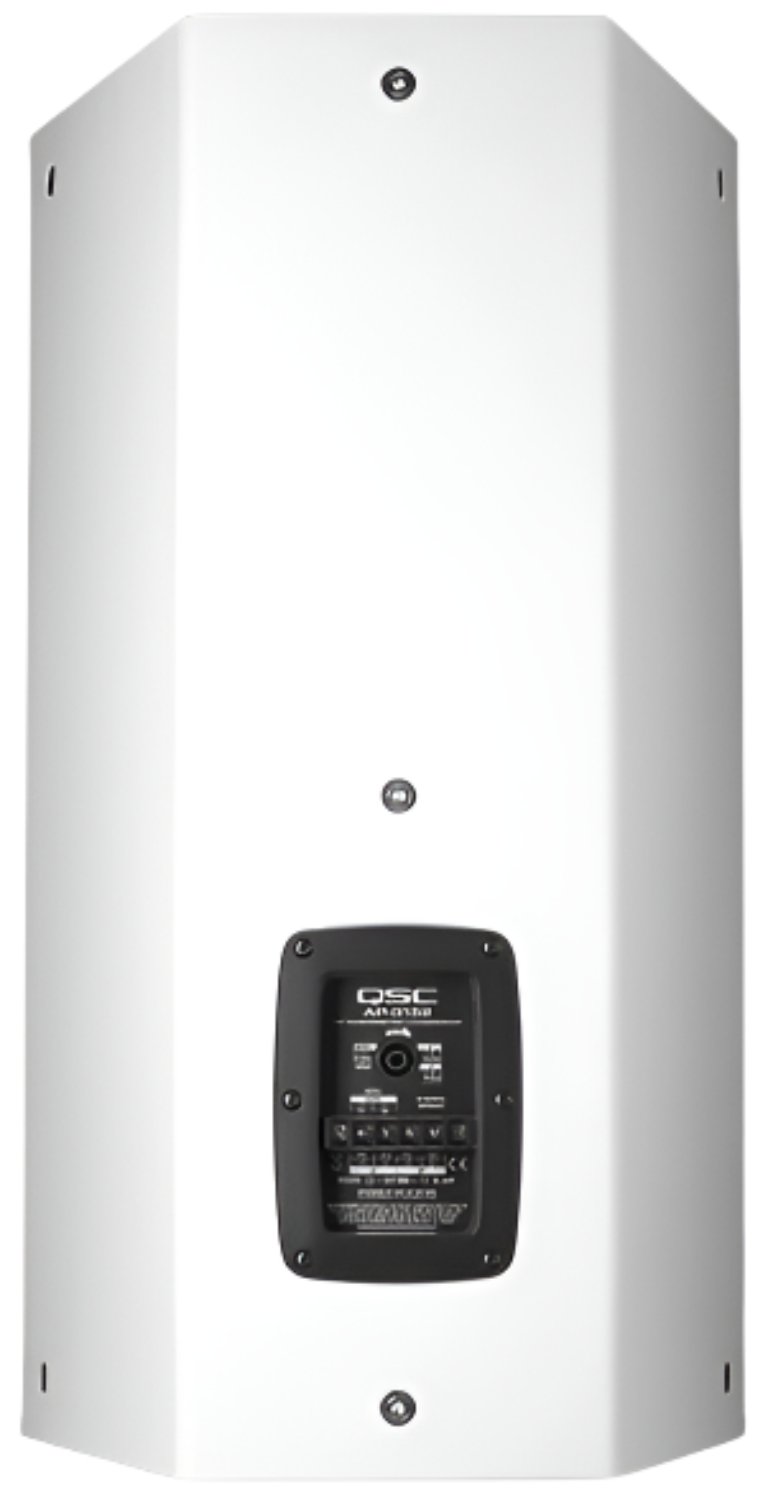 Q-SYS AP-5152-WH 15-Inch Trapezoidal Install Speaker - 75-degree Conical DMT Coverage - White
