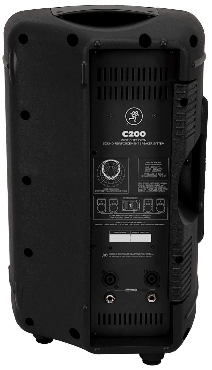 Mackie C200 10In 2-Way Compact Sr Monitor - Black