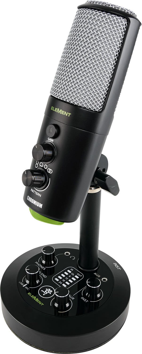 Mackie EleMent CHROMIUM USB Condenser Microphone with Built-In Mixer