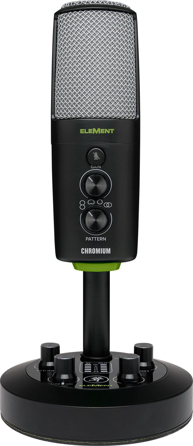 Mackie EleMent CHROMIUM USB Condenser Microphone with Built-In Mixer