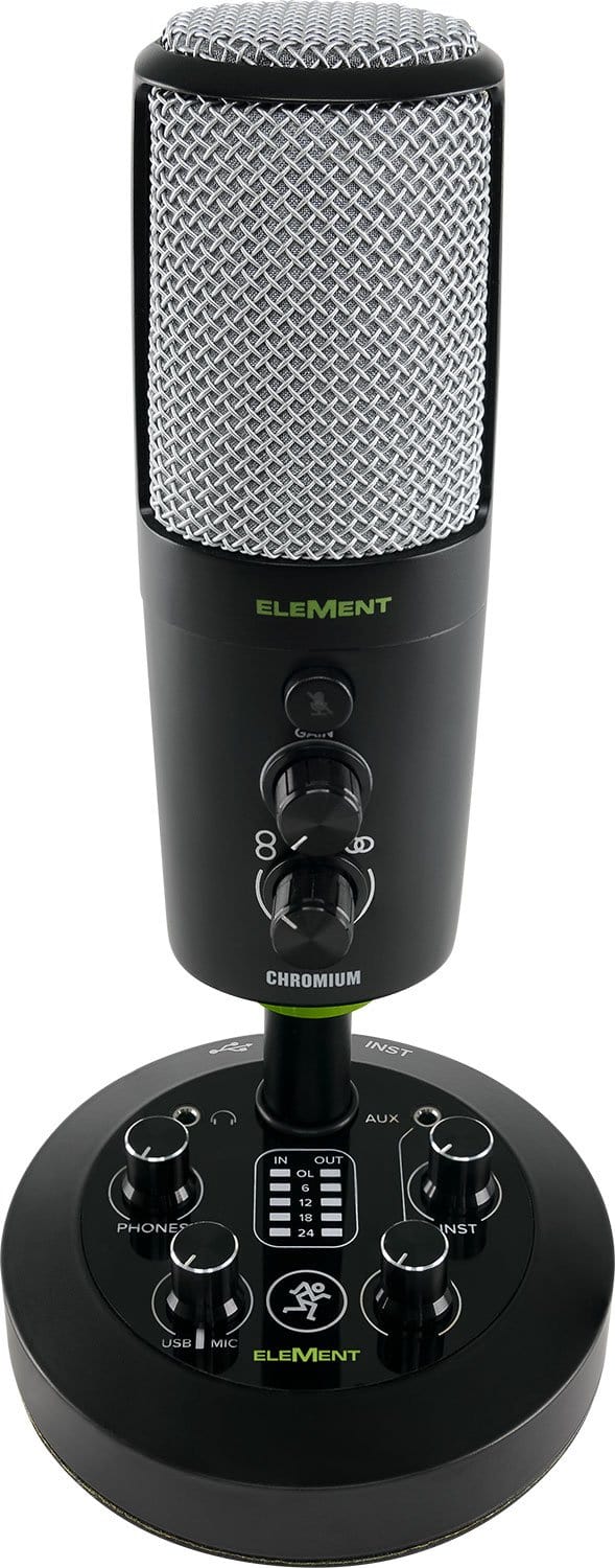 Mackie EleMent CHROMIUM USB Condenser Microphone with Built-In Mixer