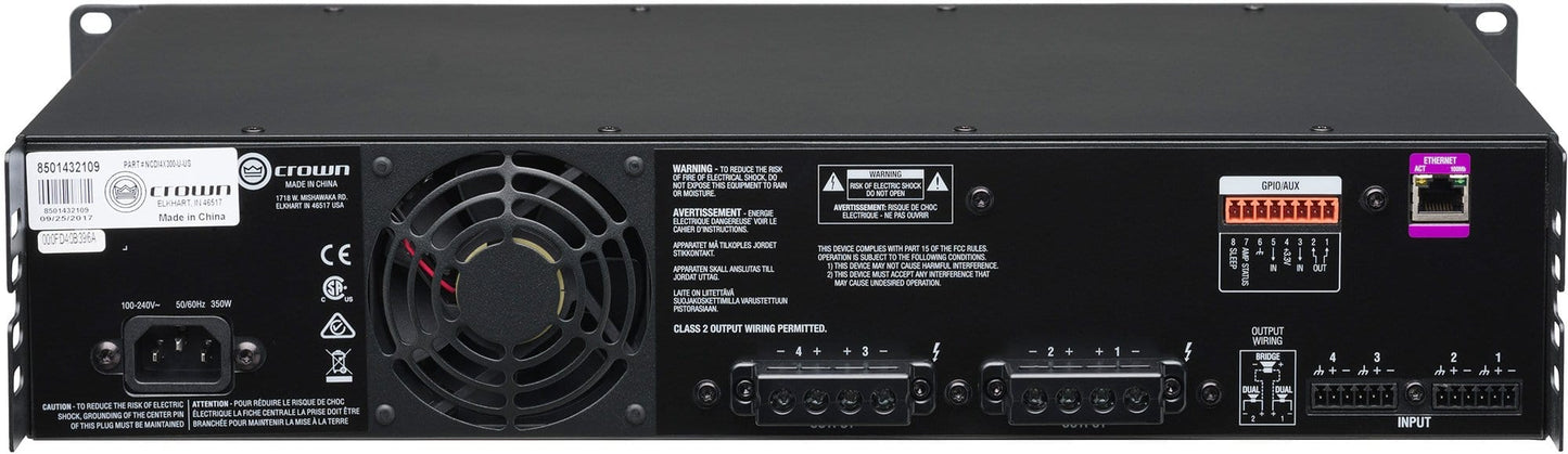 Crown CDi4x300 4-Channel 300-Watt Power Amplifier