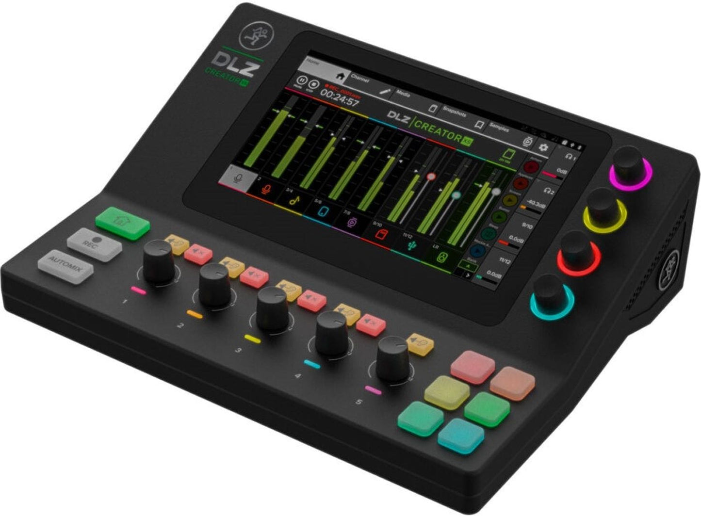 Mackie DLZ Creator XS Compact Adaptive Digital Mixer for Podcasting and Streaming with Mix Agent