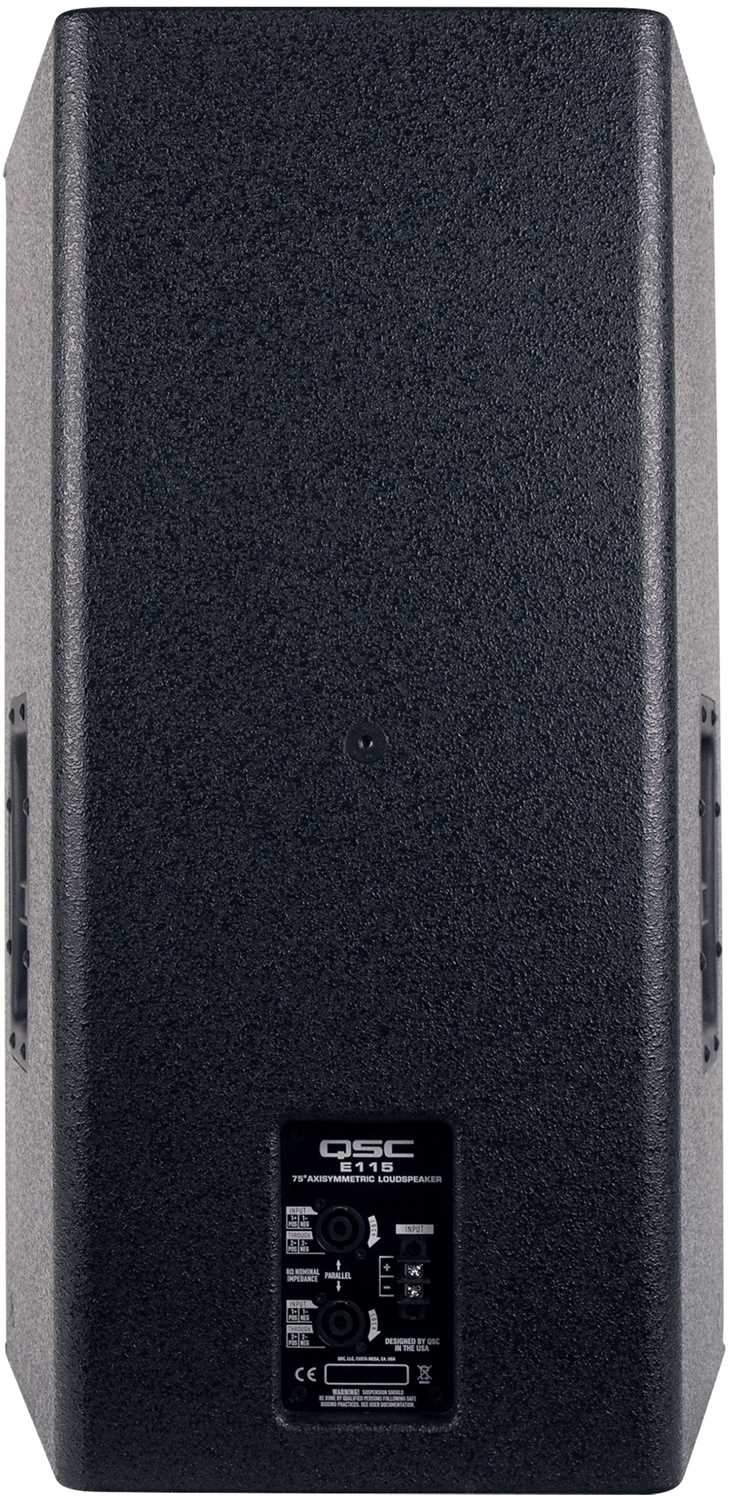 QSC E115-BK 15-Inch 2-way Live Sound Loudspeaker