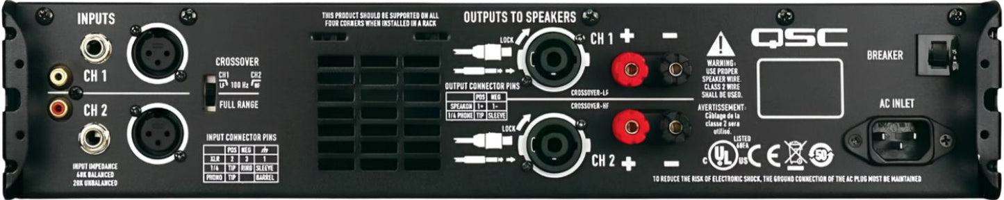 QSC GX5 2-Channel PA Power Amplifier 500W