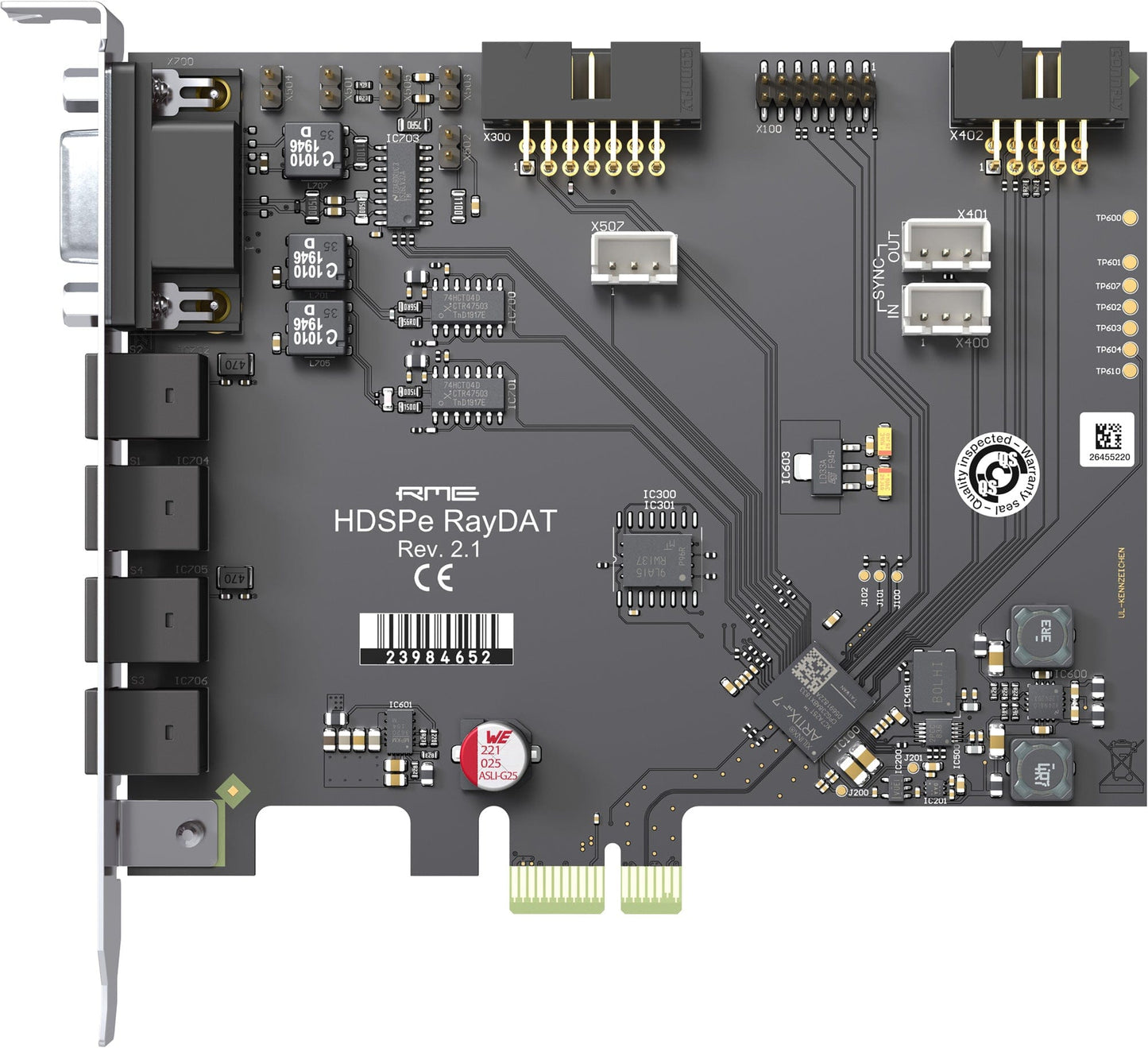 RME HDSPe RayDAT 66-Channel ADAT PCI Express Card