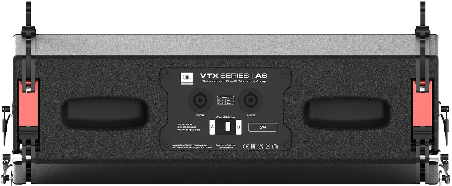 JBL VTX A6 Sub-Compact Dual 6.5-Inch Line Array Speaker 2-Way 110-Degrees