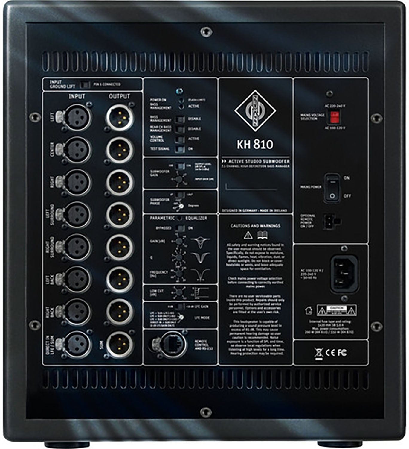 Neumann KH-810-G 10-Inch Active Subwoofer with 7.1 High Definition Bass Management
