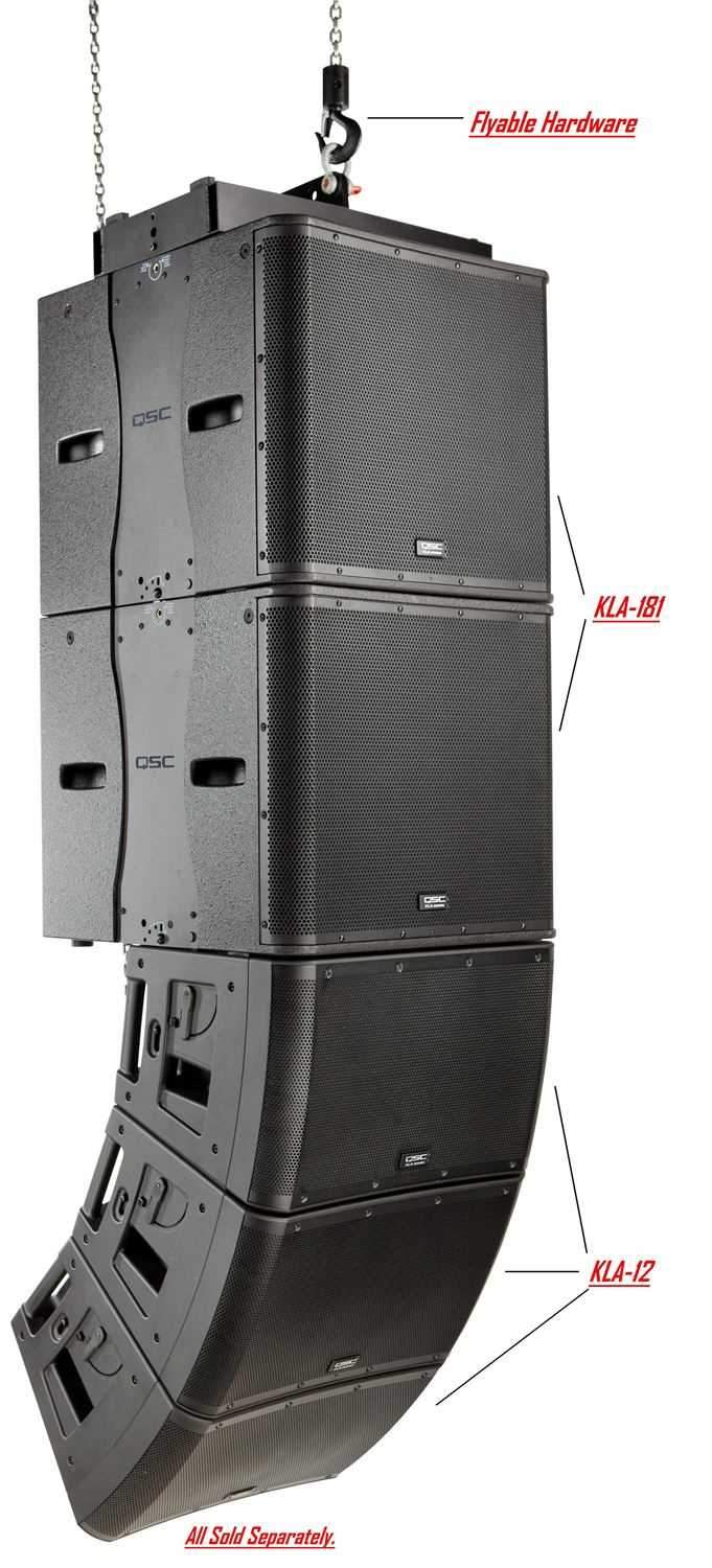 QSC KLA181 1000W 18" Powered Subwoofer - Black