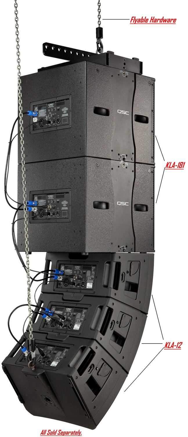 QSC KLA181 1000W 18" Powered Subwoofer - Black