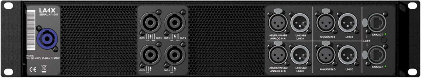 L-Acoustics LA4X Amplified Controller with PFC 4x1000-Watt 8-Ohms