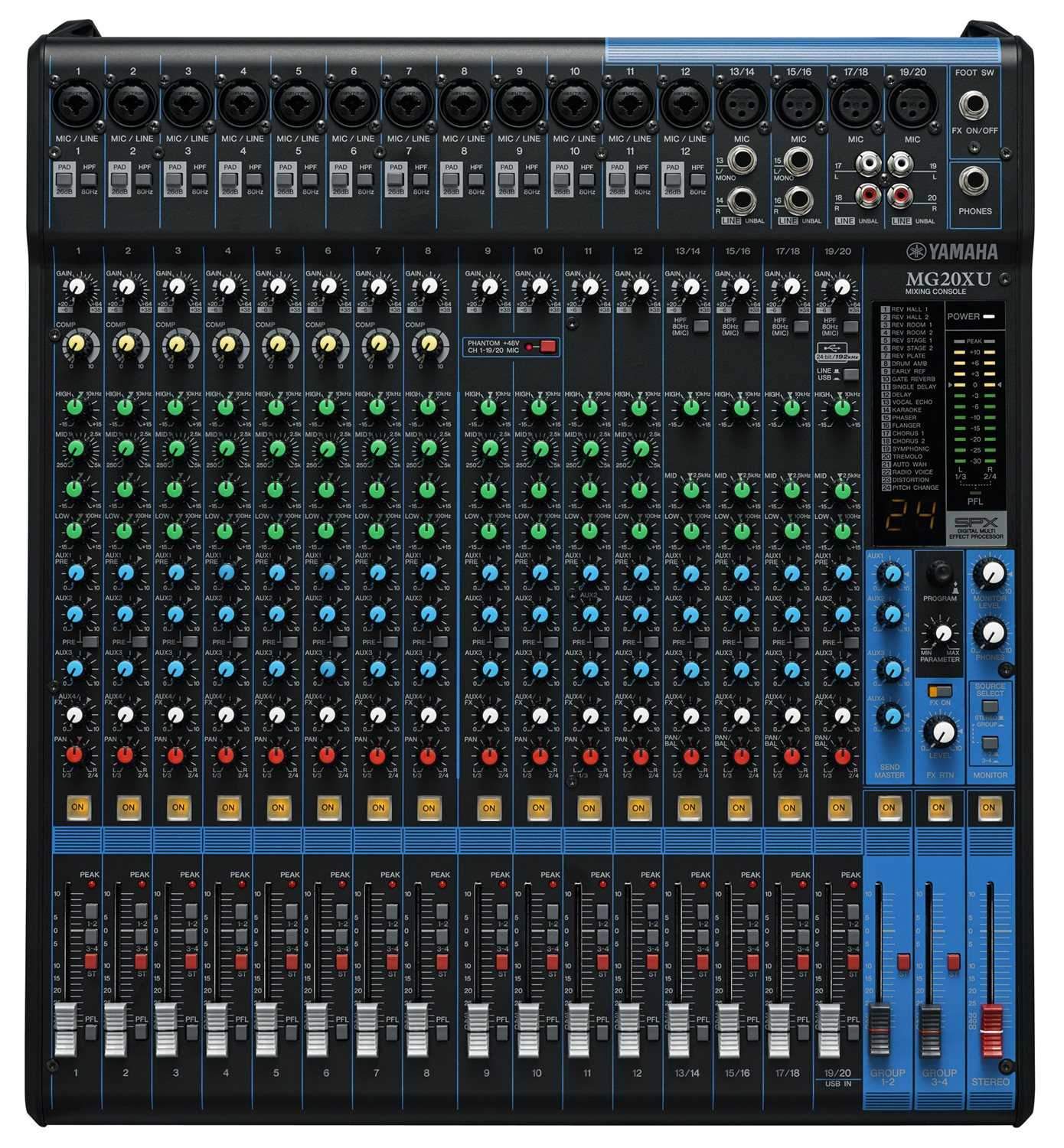 Yamaha MG20XU 20-Channel Mixer with USB Interface