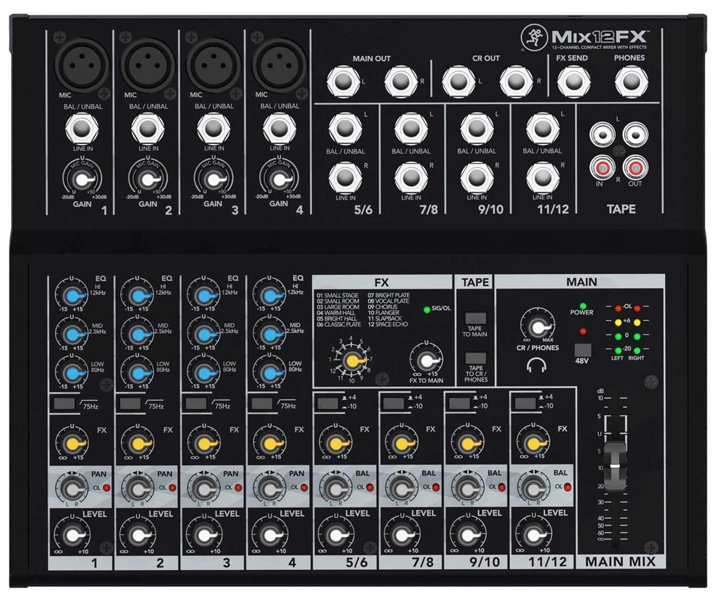 Mackie Mix12FX 12 Channel Compact PA Mixer