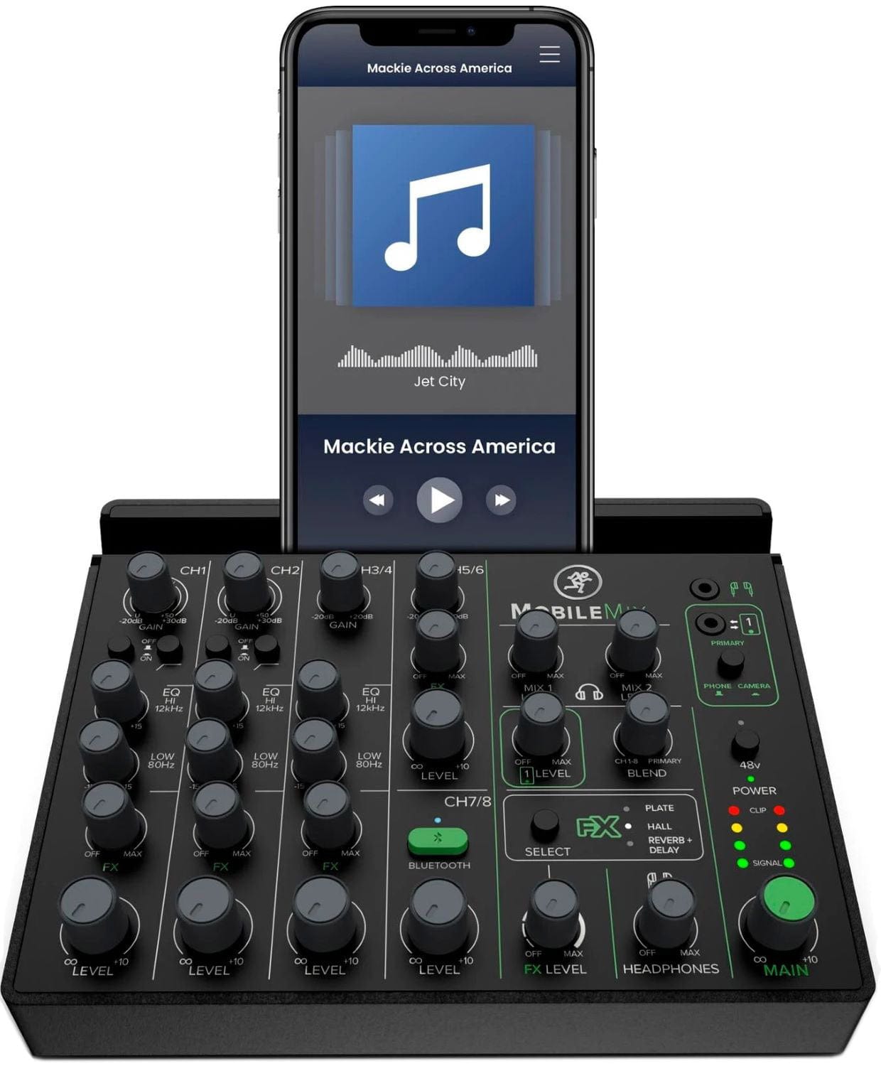 Mackie MobileMix 8-Channel USB-Powerable Mixer for A/V Production/Live Sound/Streaming
