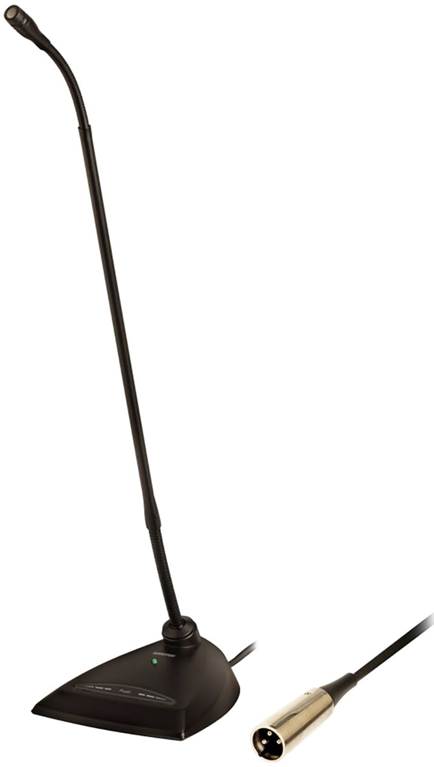 Shure MX418D/N 18 Inch Gooseneck Microphone - No Cartridge - Preamp - Desktop Base - LED Indicator