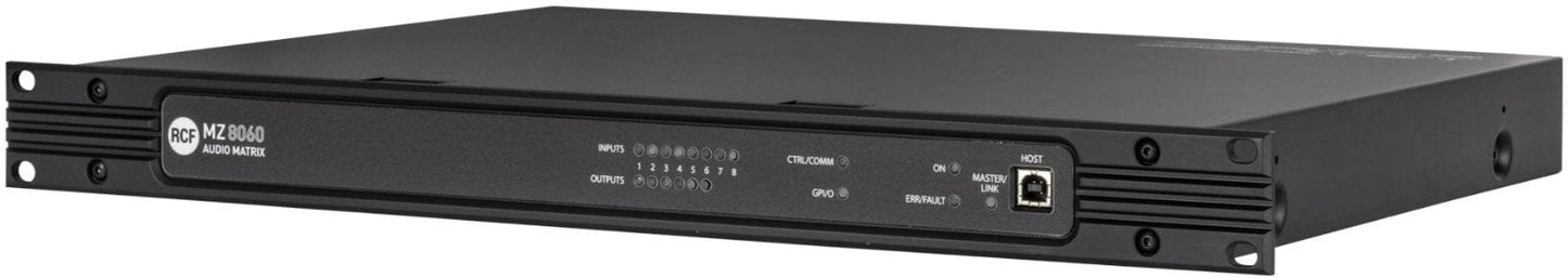 RCF MZ 8060 Digital Audio Matrix Mixer - 8 Inputs / 6 Outputs (RDNet Interface Built-In)