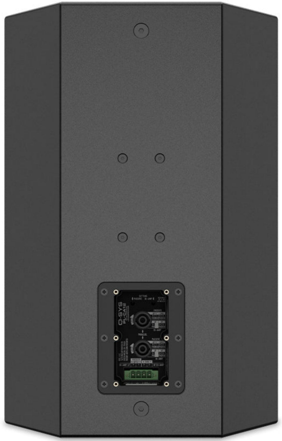 Q-SYS PL-CA12 12 Inch Two-way Passive / Bi-amp Coaxial Loudspeaker - Black