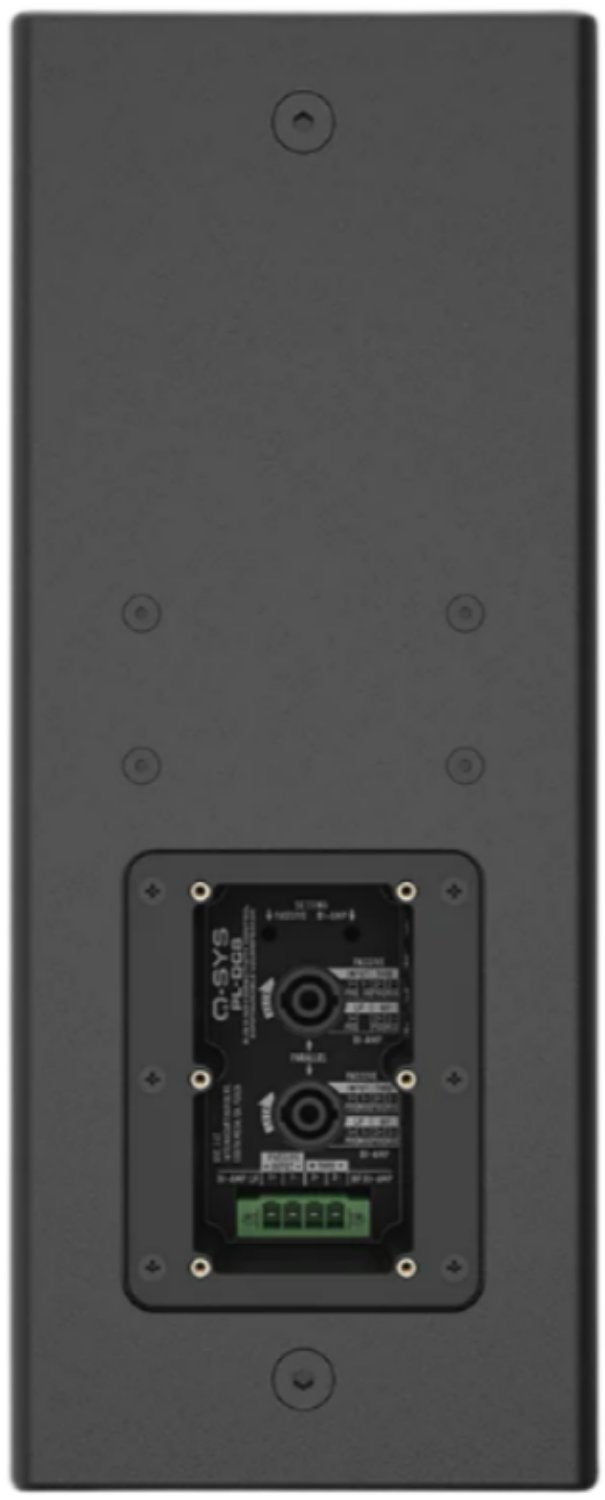 Q-SYS PL-DC8 2-Way Passive 8-Inch Point Source Loudspeaker with Directivity Control - Black