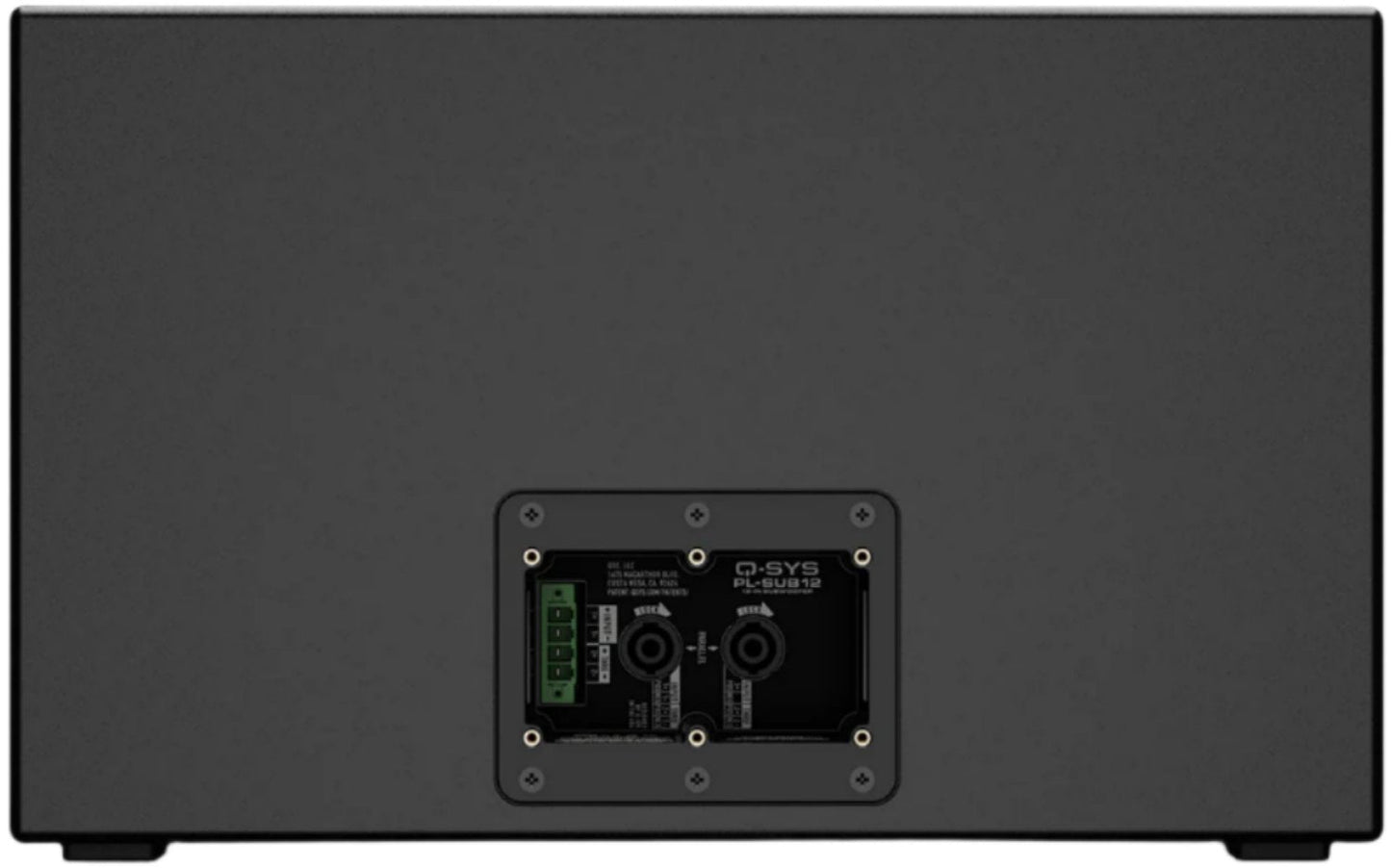 Q-SYS PL-SUB12 12-Inch Passive Installation Subwoofer - Black