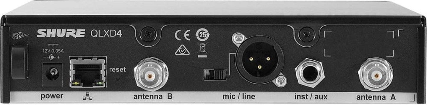 Shure QLXD4-G50 Wireless Microphone Digital Receiver - G50 Range