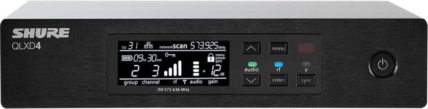 Shure QLXD4-G50 Wireless Microphone Digital Receiver - G50 Range