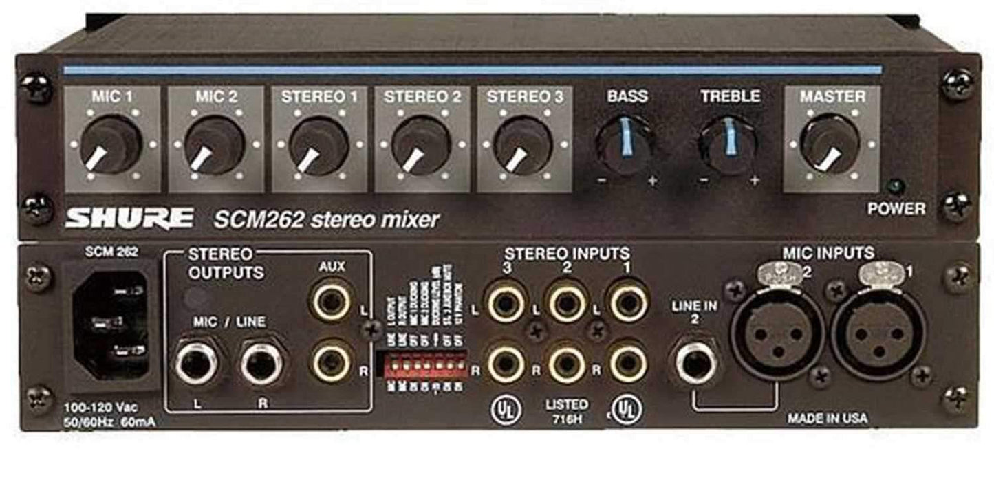 Shure SCM262 Stereo Microphone Mixer