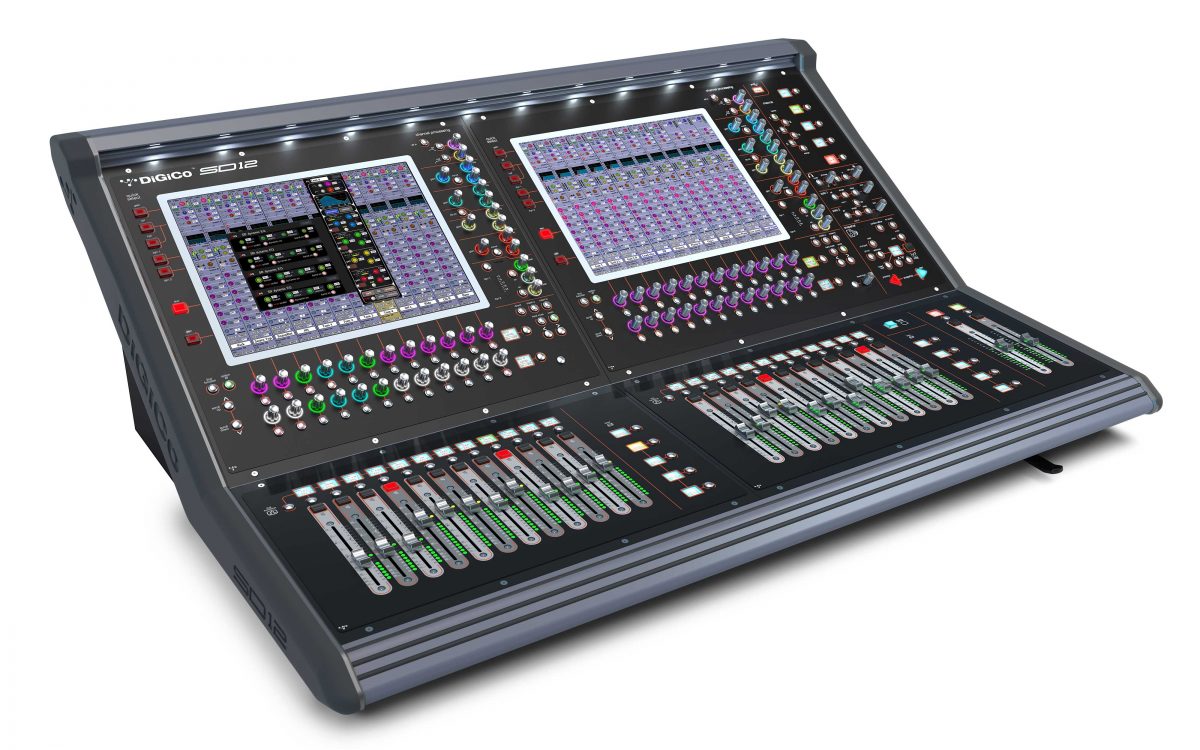 DiGiCo SD12 96-Input Digital Mixing Console SD Package - MADI and One Multi-Mode Optics HMA