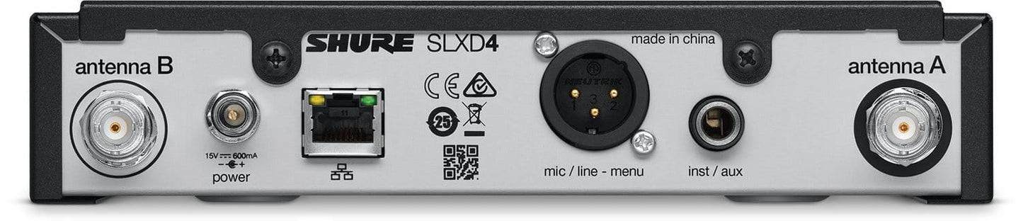 Shure SLXD24/SM58 G58 Wireless Vocal System with SM58 Microphone Capsule - G58 Band