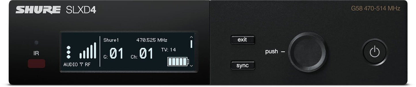 Shure SLXD24/SM58 G58 Wireless Vocal System with SM58 Microphone Capsule - G58 Band