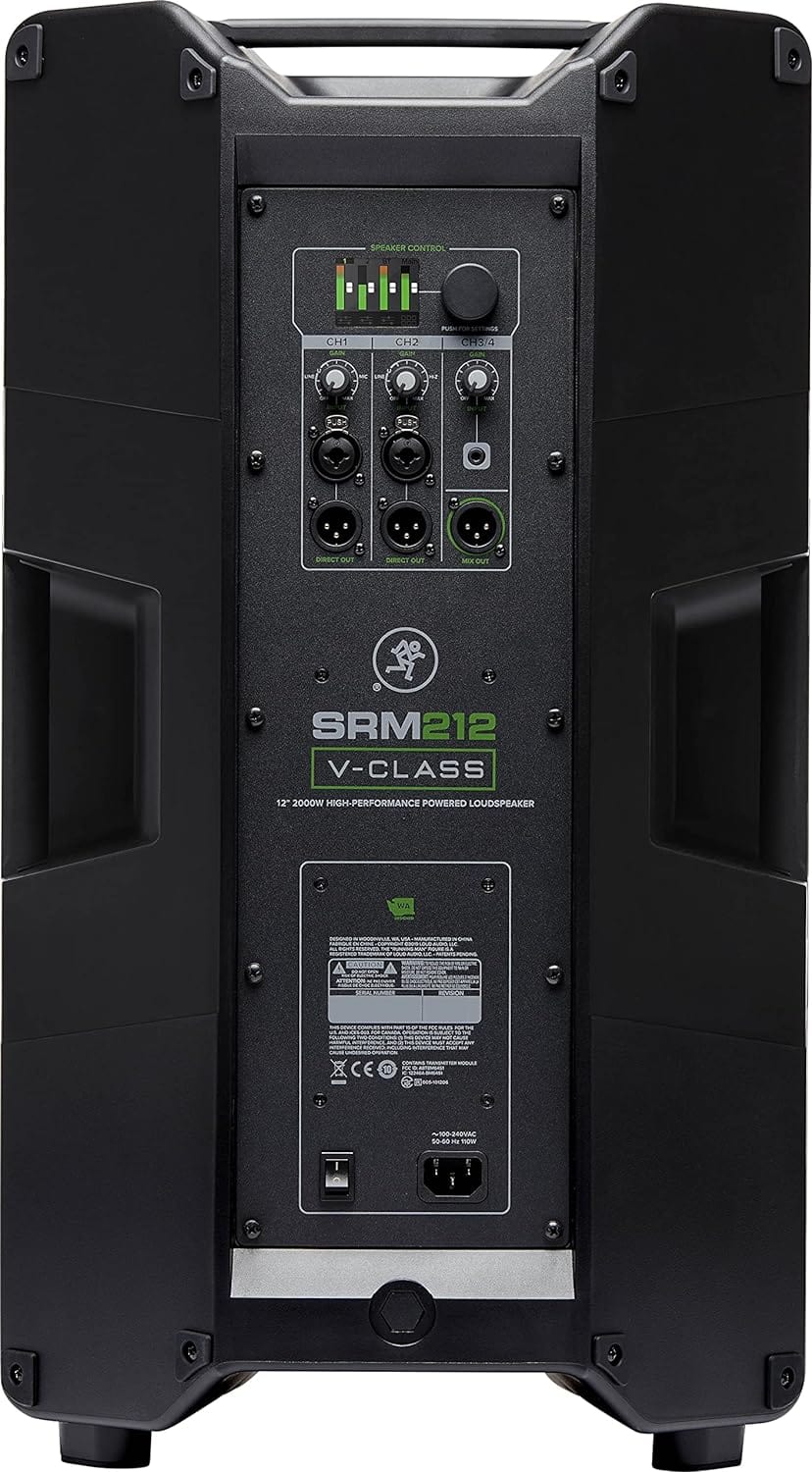 Mackie SRM212 V-Class 12-Inch 2000 Watt High-Performance Powered Loudspeaker