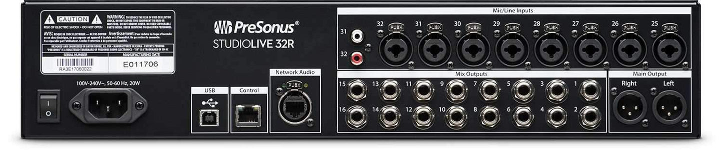 PreSonus StudioLive 32R Series III 32-Channel Digital Rack Mixer
