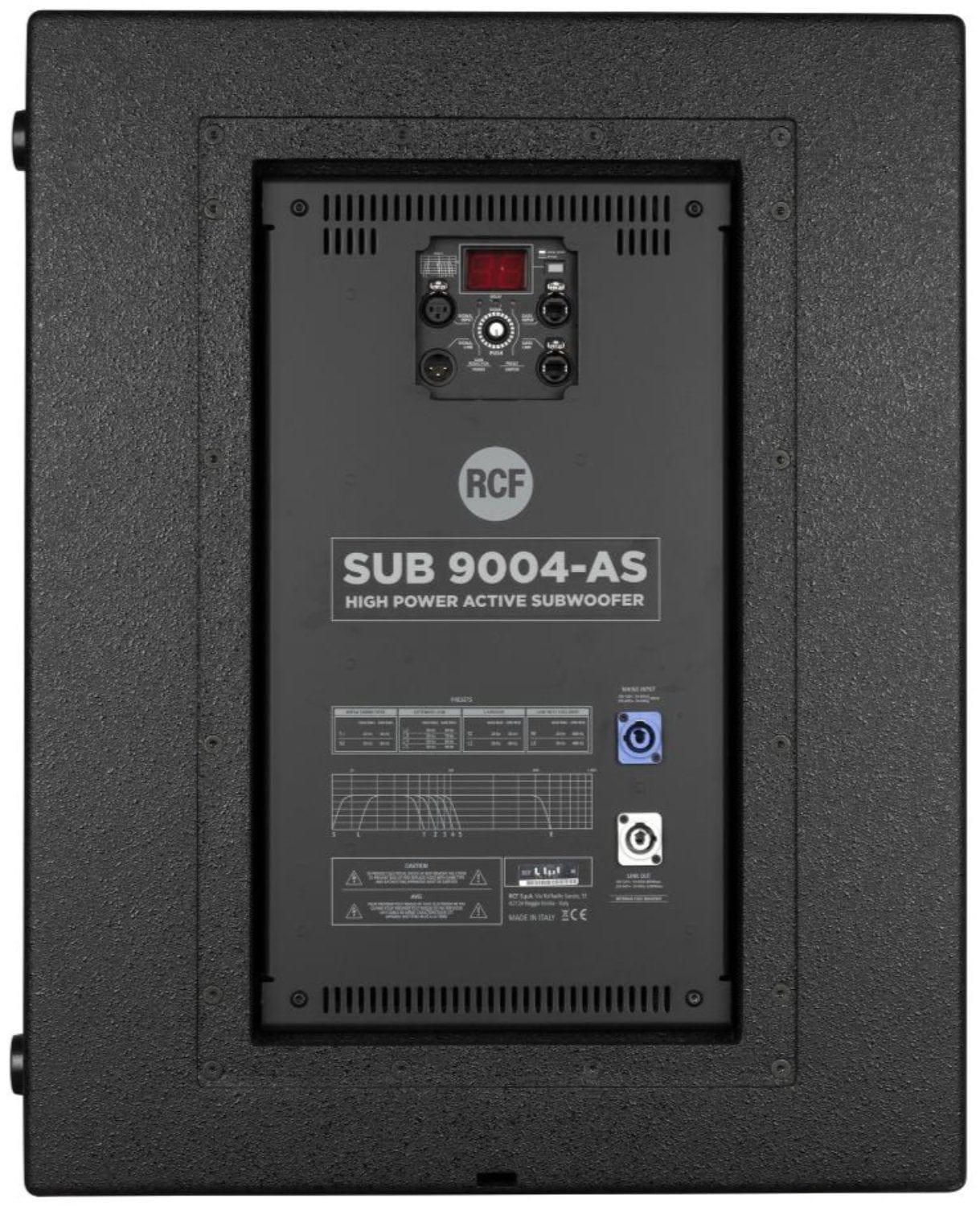 RCF SUB-9004-AS Active 18 Inch 2800 Watt Subwoofer - Black