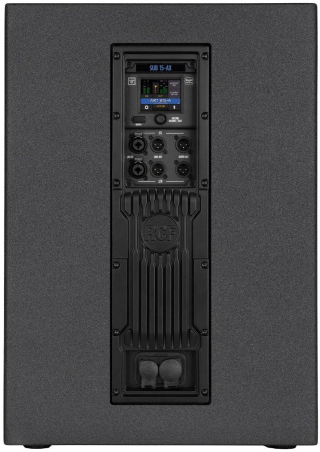 RCF SUB 15-AX Active 15 Inch Powered Subwoofer with 2200 Watt Class-D Amplifier - Black