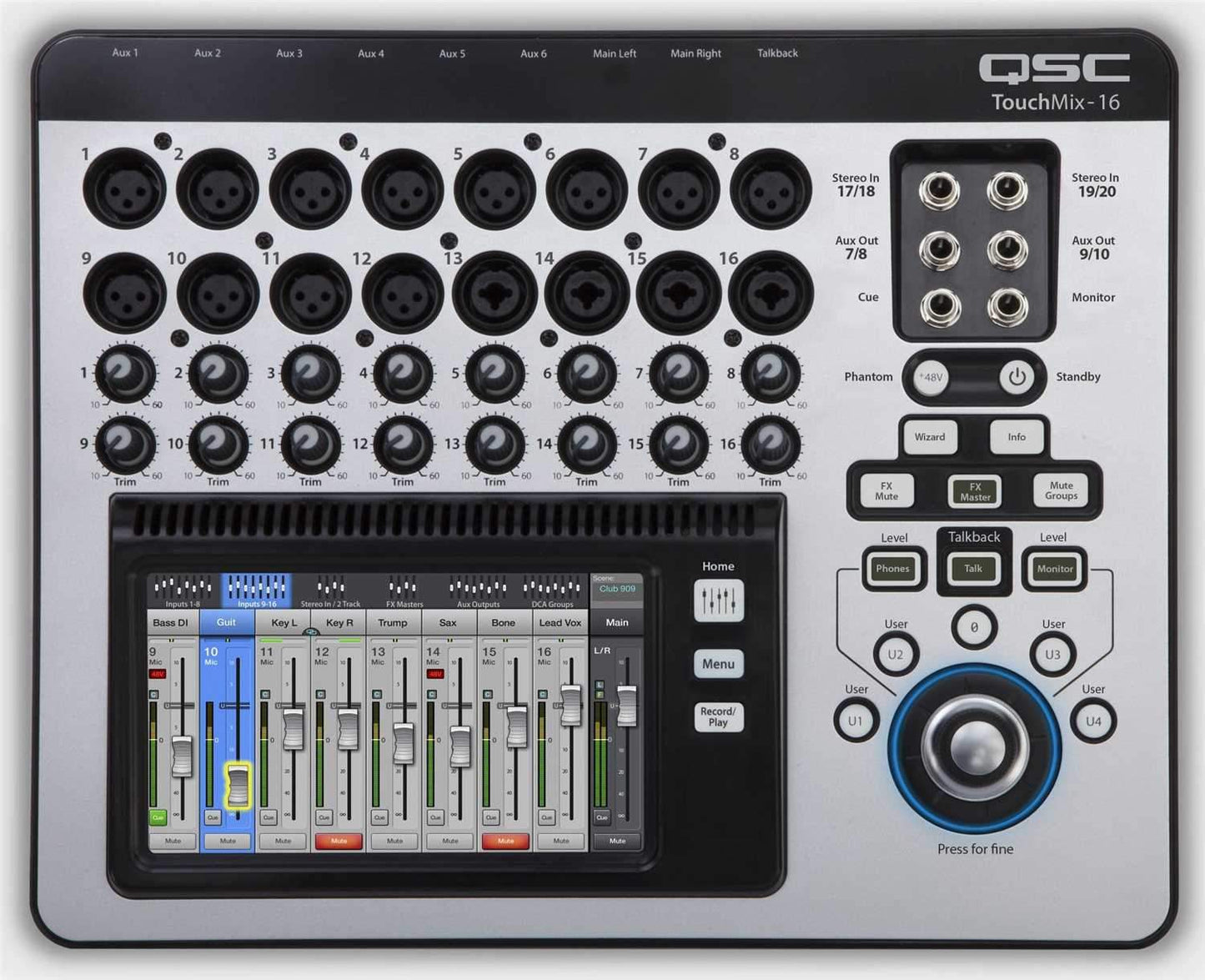 QSC TouchMix-16 Compact 20-Channel Digital Mixer
