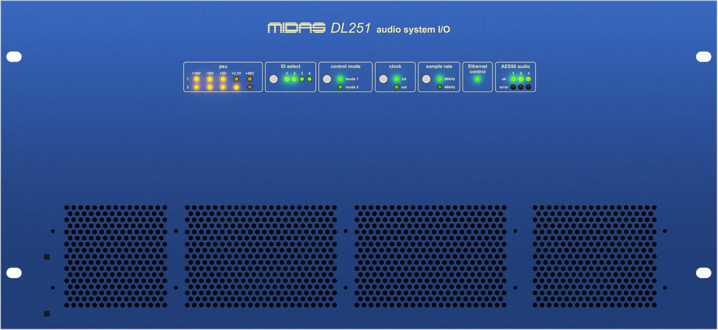 Midas MIDASDL251 Digital 48x16 Rackmount Stage Box
