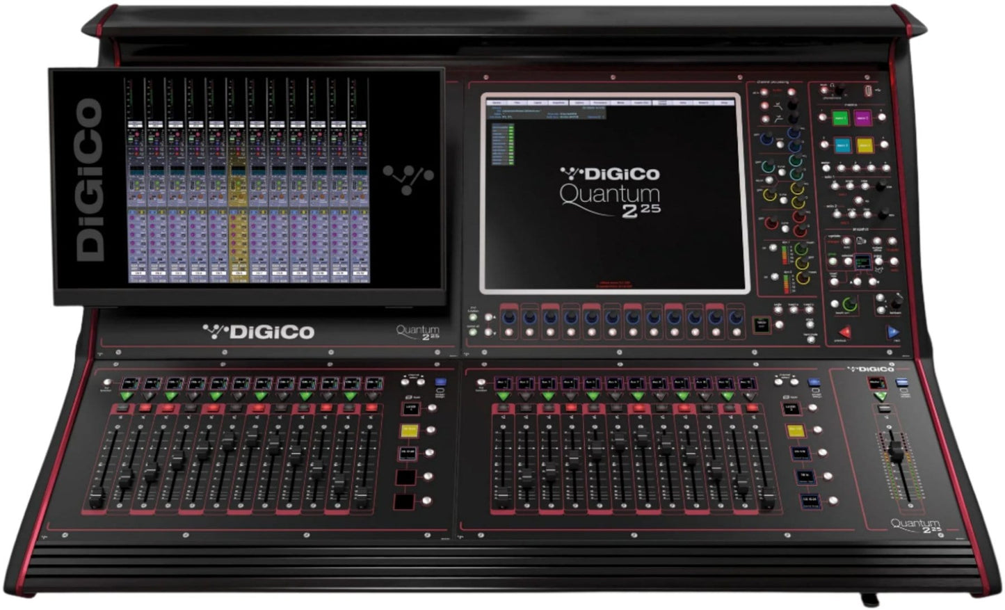 DiGiCo Quantum 225 Digital Mixing Console - MADI and One Multi-Mode Optics HMA / Internal Waves Card