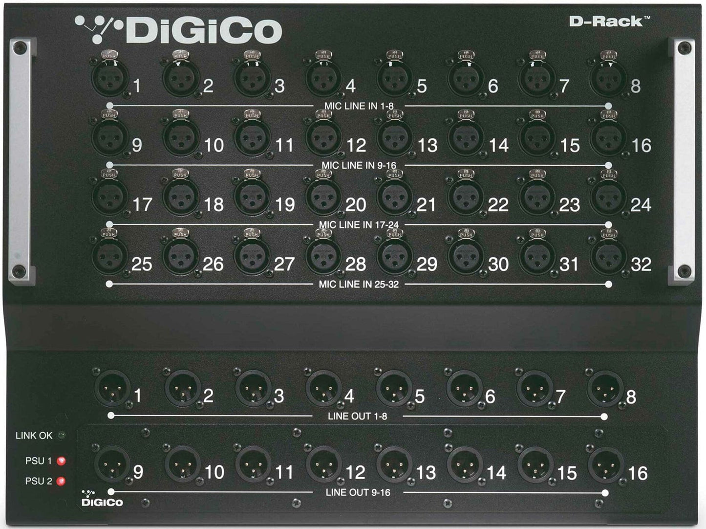 DiGiCo S31 Rack Pack with S31 Digital Console / DMI-DANTE2 / A168D Rack x3