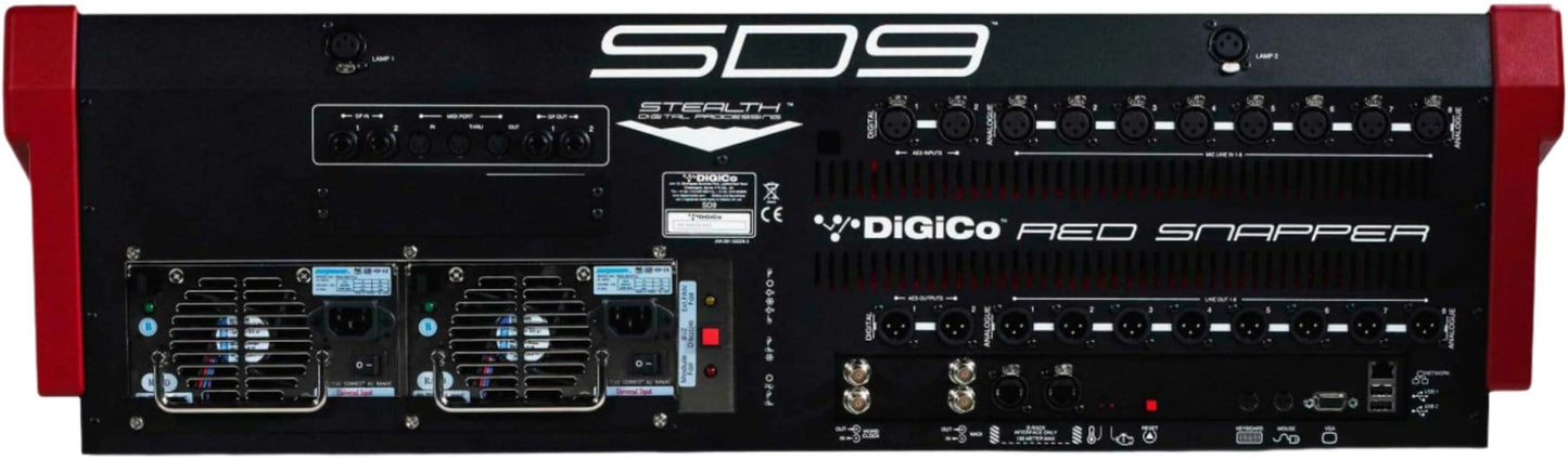 DiGiCo SD9 Digital Mixing Console - MADI and One Multi-Mode Optics ST