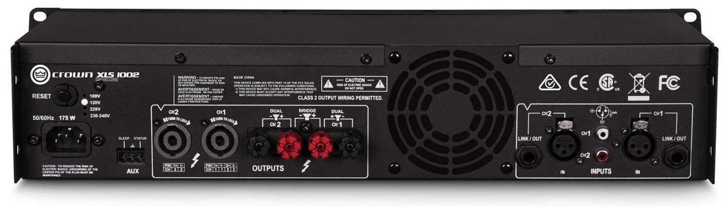 Crown XLS1002 XLS DriveCore 2 PA Power Amplifier