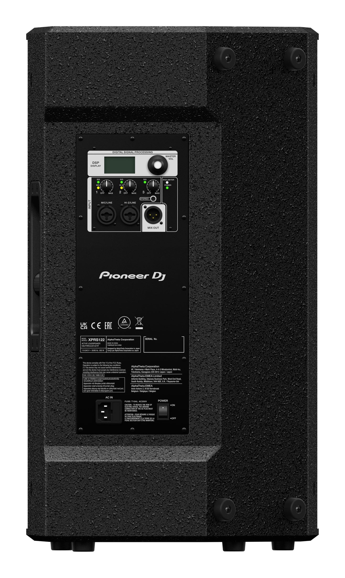 Pioneer DJ XPRS122 XPRS2 Series Multi-Purpose, 2-Way Active 12-Inch Loudspeaker with DSP Controls