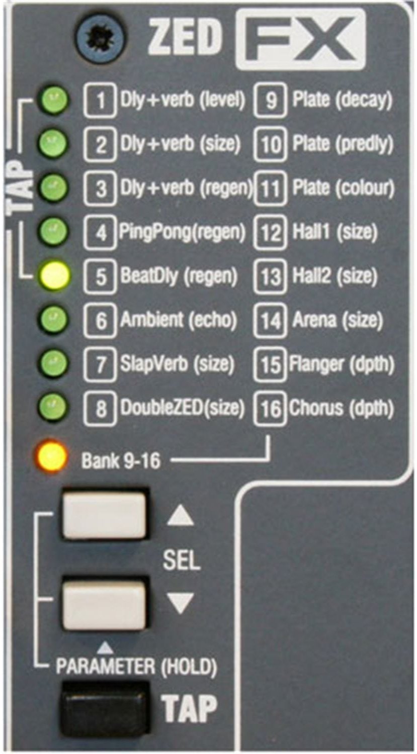 Allen & Heath ZED-12FX 12x2 LIVE MIXER with USB/EFX