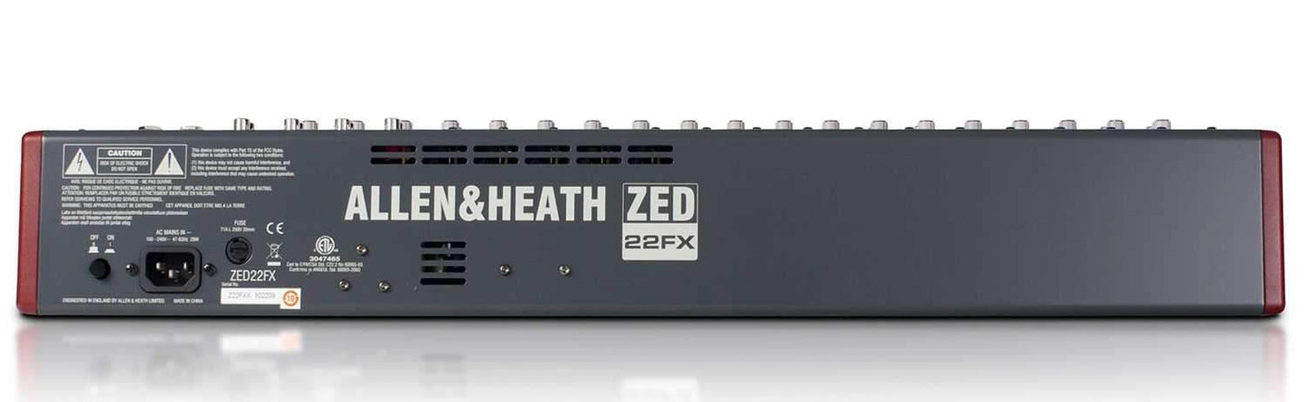 Allen & Heath ZED-22FX PA USB Mixer With Effects