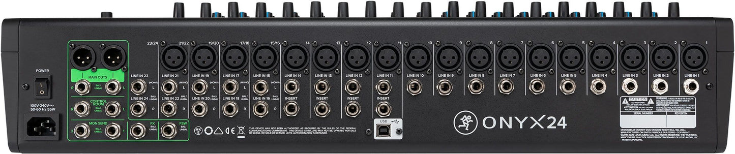 Mackie Onyx24 24-Channel Analog Mixer w/ Multi-Track USB