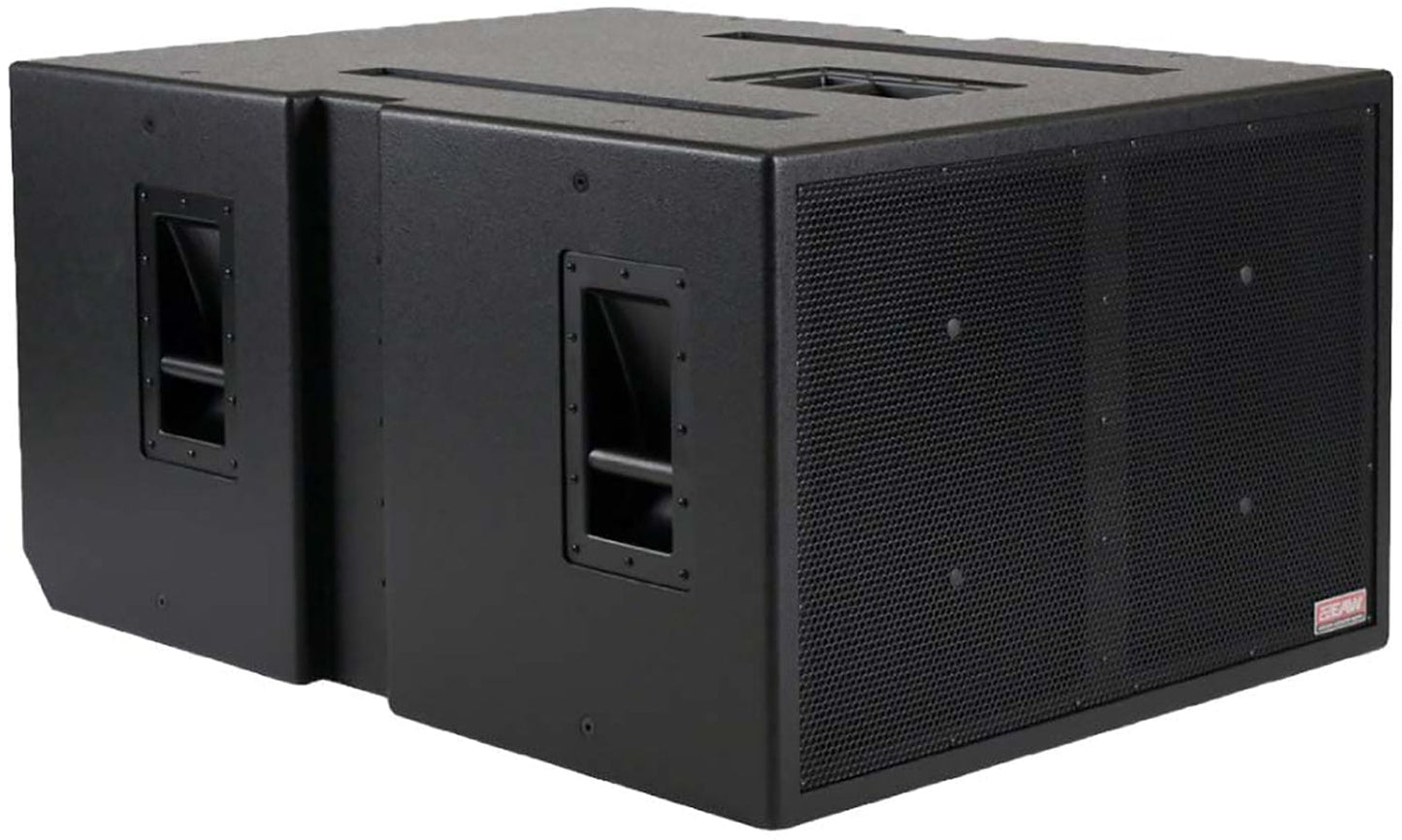 EAW 2038337-90 SB2001P-WP Dual 21-Inch Subwoofer - Black